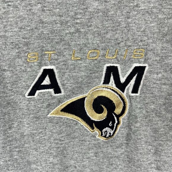 Vintage St. Louis Rams Lee Sport T Shirt Mens Size XL Gray Embroidered NFL 90s - Picture 4 of 13